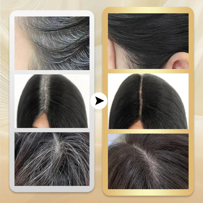 ✨ OneTouch Hair – Peigne Retouche Couleur Instantanée pour Racines et Cheveux Blancs